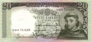 20 Escudos 26.5.1964